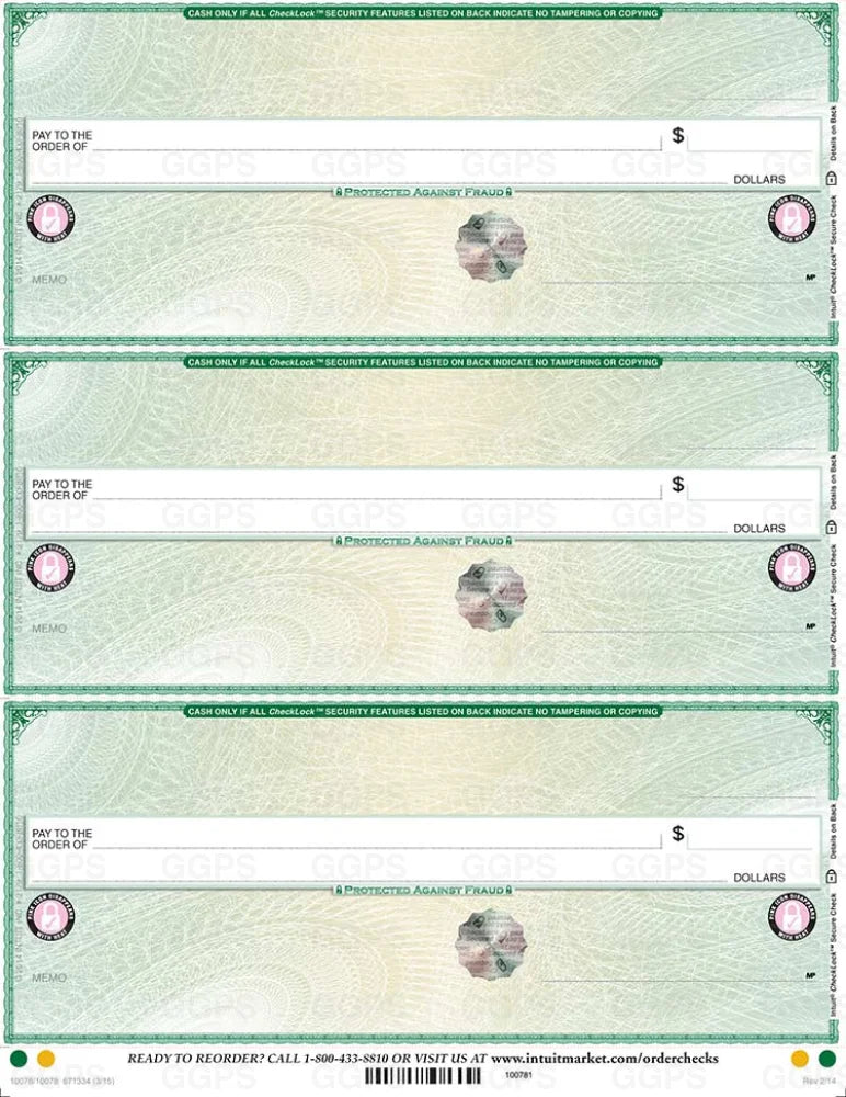 CheckLock – Hologram Security Stock (Green)