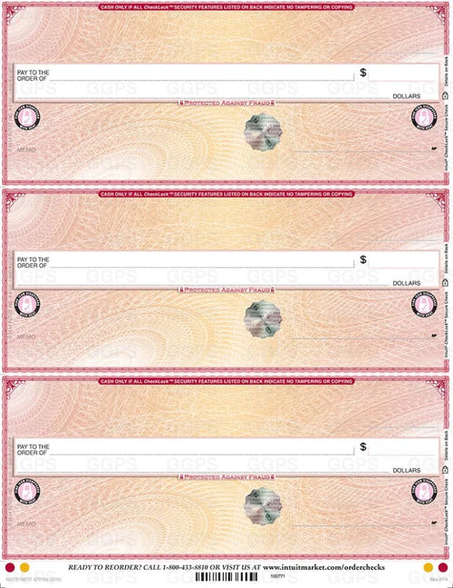 CheckLock – Hologram Security Stock (Red)
