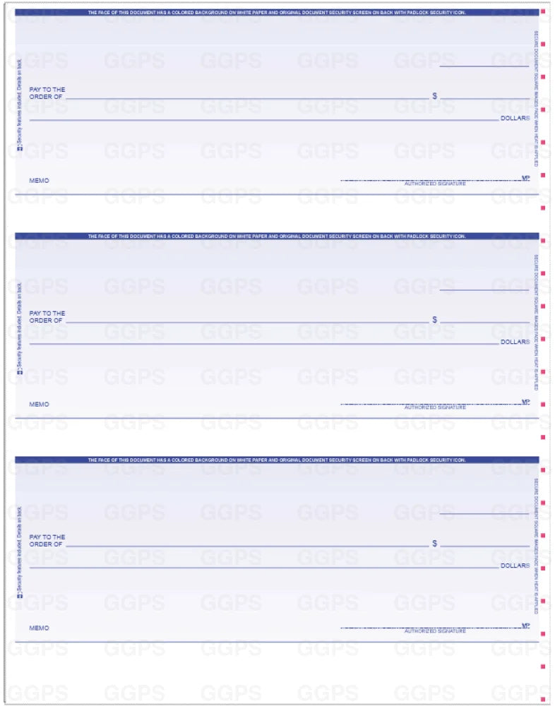 Classic w/Lines – Standard Security Stock (Blue)