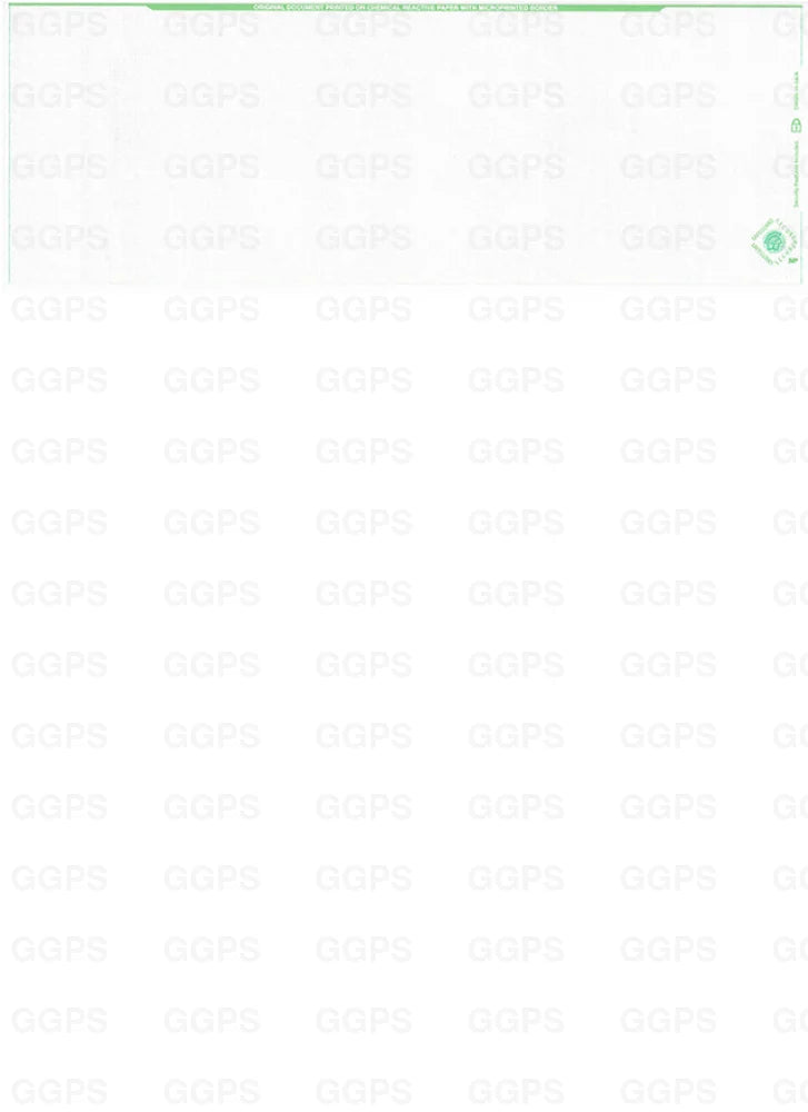 Linen – High Security Stock (Green)