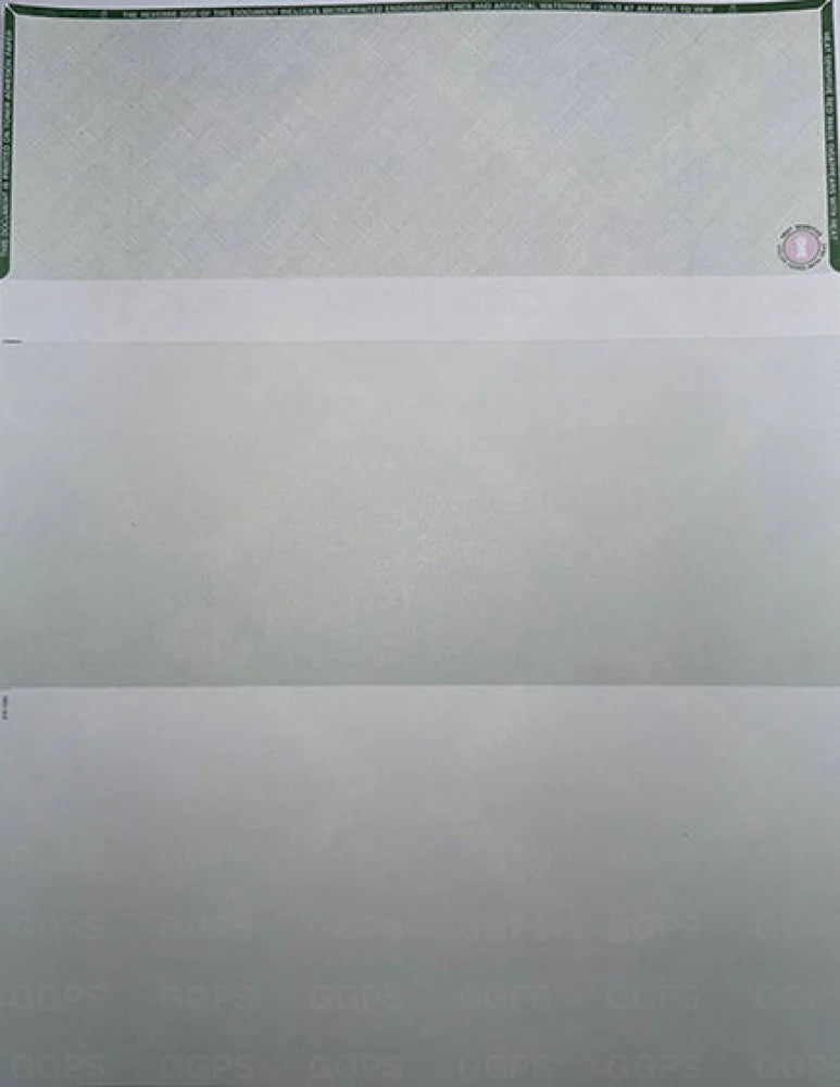 Linen – High Security Stock (Green)