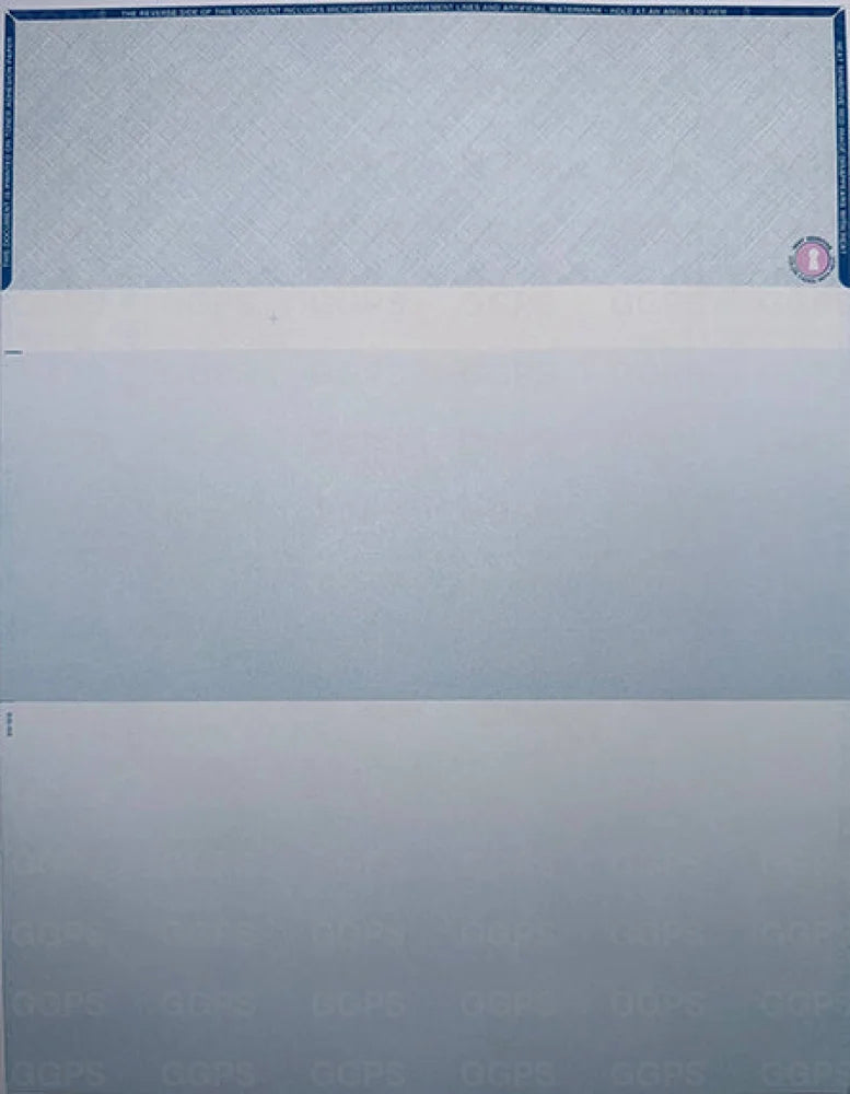 Linen – High Security Stock (Light Blue)