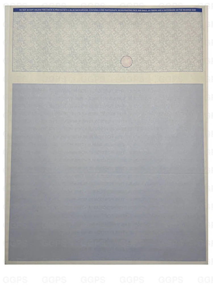 Parchment – Enhanced Security Stock (Blue)
